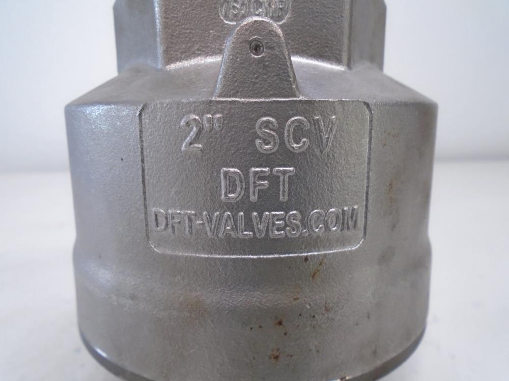 DFT SCV 2" NPT CF8M In-Line Restrictor Check Valve 8374-RC214